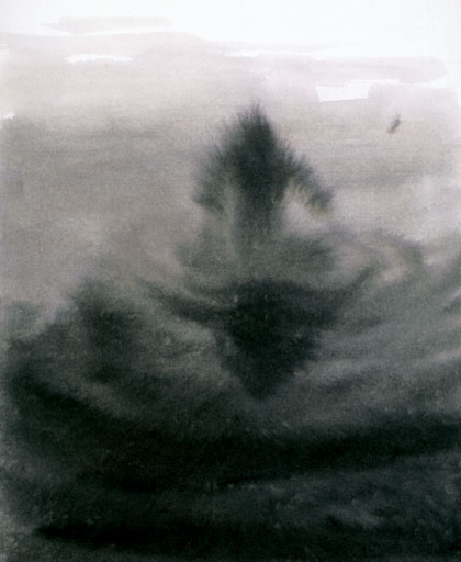 17. Charley CASE - Dessin - Pilgrim in Ganges - 2003 - Lavis - encre sur (...)