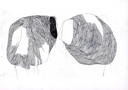 28. Natalia TARAVKOVA "Le dernier dessin noir", 2009 - papier carbone - 26 (...)