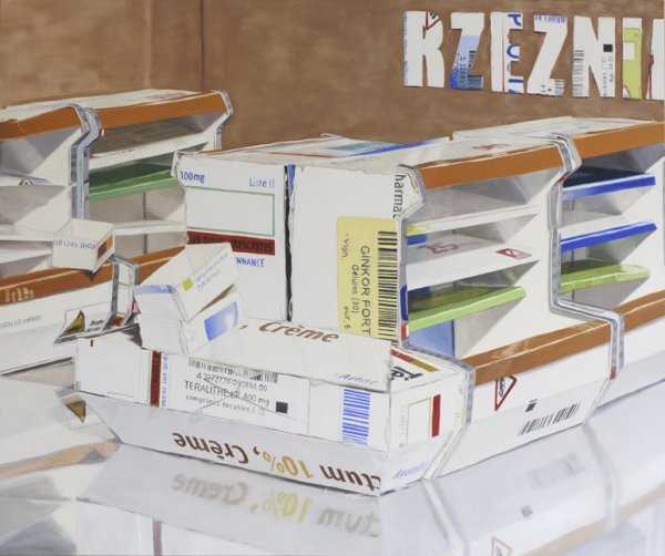 13. Laurent RABIER - Rzeznia - Huile sur toile - 100 x 120 cm